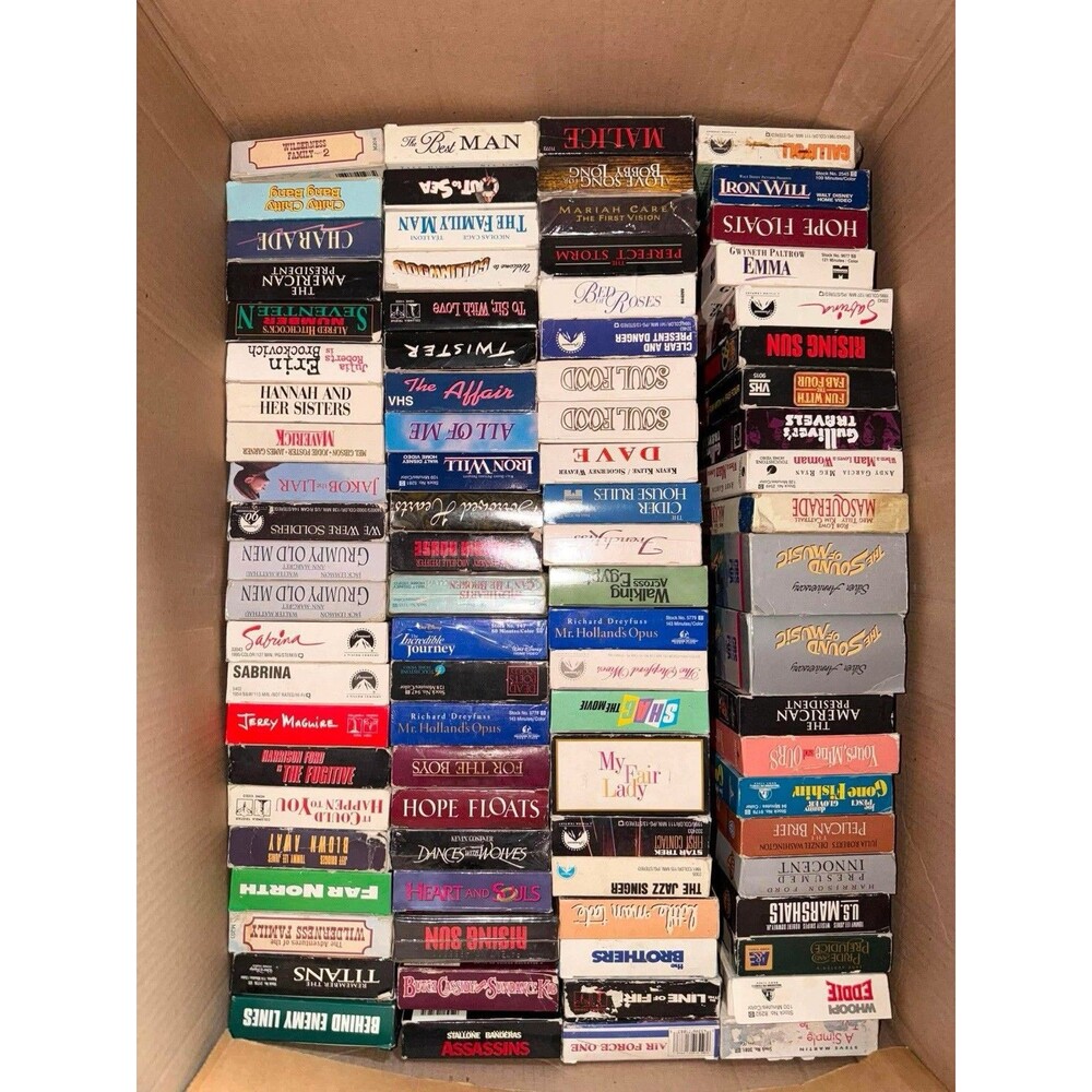 Huge VHS Lot Movies Comedy Disney Action Thriller Romance Crime History
